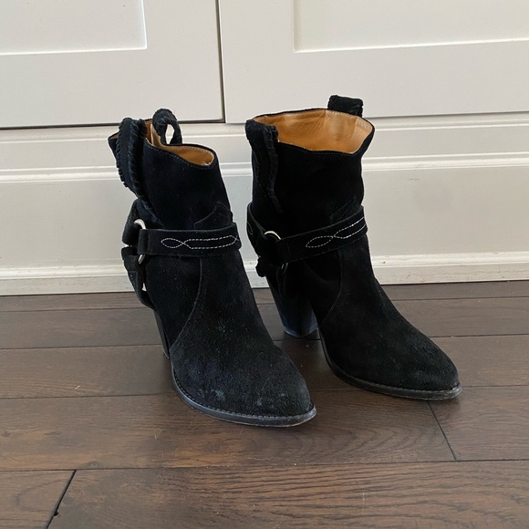 Isabel Marant Rawson Black Suede boots - Picture 3 of 8